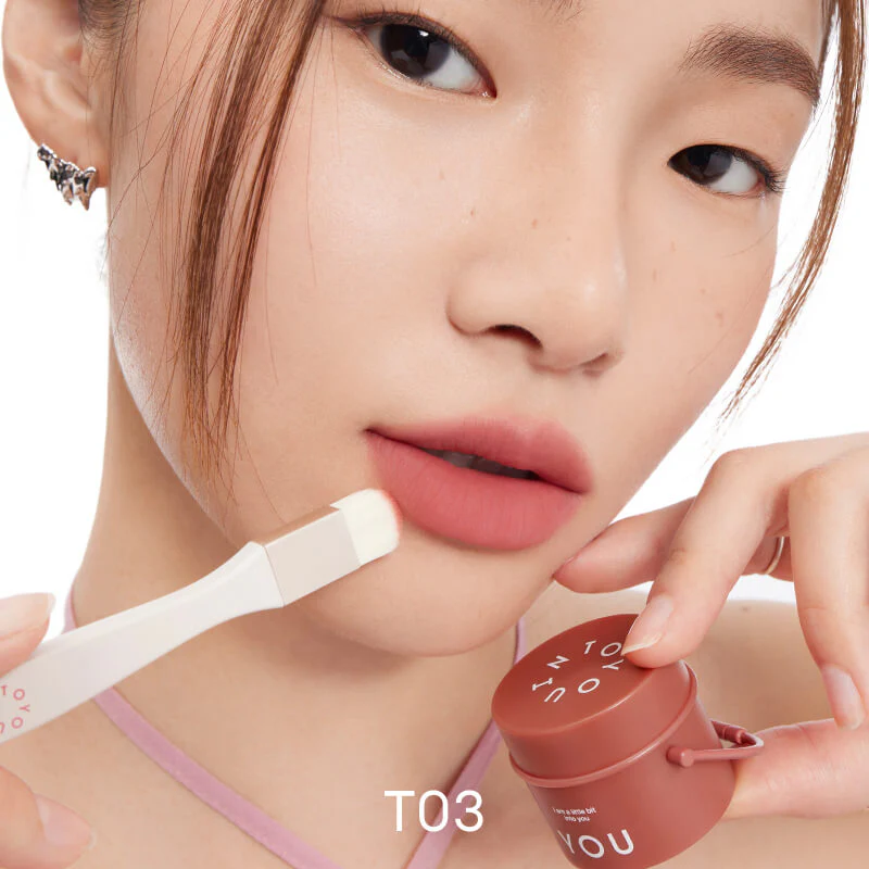 INTO YOU Barreled Matte Lip Cheek Mud With Brush - Image 7