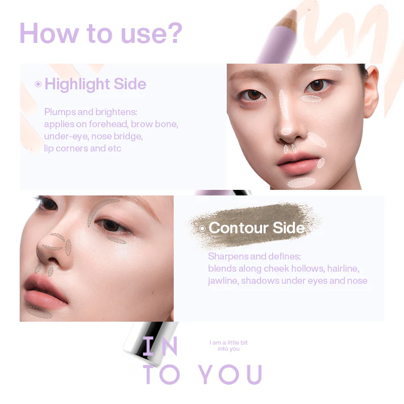 INTO YOU Nude Sculpting Contour & Highlight Duo Pencil - Image 5