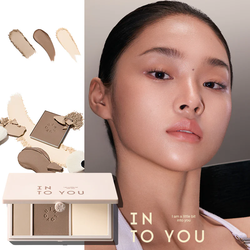 INTO YOU Three-color Glow Contour Palette N1 Natural - Image 5
